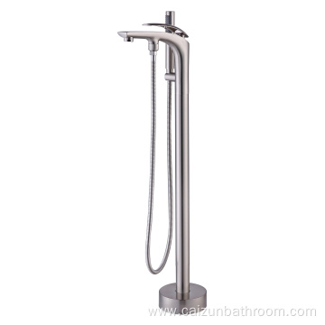 Freestanding Bathtub Faucet in Brushed Nickel